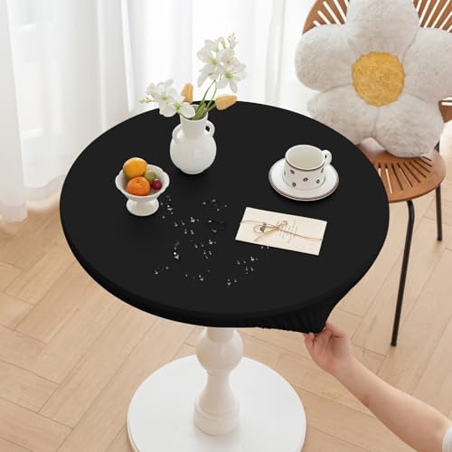 Huierxun Runde PU-Tischdecke mit hohem elastischem Rand, 99,1 cm Durchmesser, wasserdicht, öldicht, verbrühungssicher, schmutzabweisend, abwischbar, Tischdecke für drinnen und draußen, Picknick Huierxun Runde PU-Tischdecke mit hohem elastischem Rand, 99,1 cm Durchmesser, wasserdicht, öldicht, verbrühungssicher, schmutzabweisend, abwischbar, Tischdecke für drinnen und draußen, Picknick von Huierxun