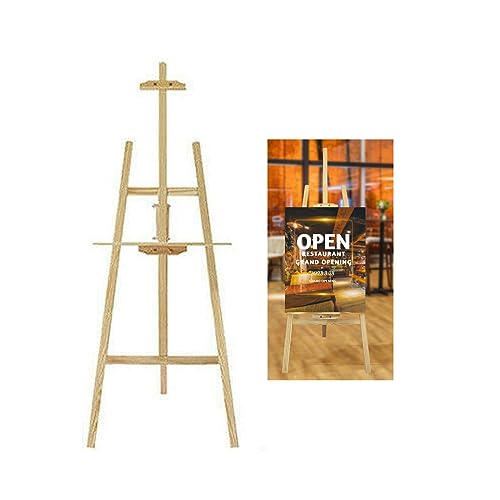 Akademie Staffelei. Hochwertige klappbare Holzstaffelei 175cm Für Kinder, Hobbyzeichner & professionelle Künstler geeignet. von Huini