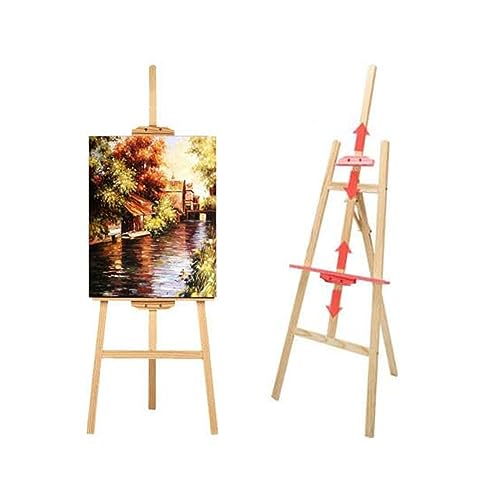 Staffelei, Keilrahmen bis 150 cm Höhe, Akademie Mal- und Präsentations Staffelei, Flexibel Verstellbare Dreibein Staffelei klappbare Holzstaffelei Staffelei, Keilrahmen bis 150 cm Höhe, Akademie Mal- und Präsentations Staffelei, Flexibel Verstellbare Dreibein Staffelei klappbare Holzstaffelei von Huini