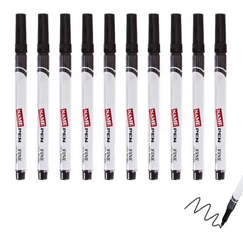 Hukneqn 10 Stück permanenter Universalstift, Permanentmarker, folienstift permanent, Schnelltrocknend, Rundspitze 0,6 mm, Wisch- und Wasserfest, Ideal für Karton, Kunststoff, Holz, Metall, Glas Hukneqn 10 Stück permanenter Universalstift, Permanentmarker, folienstift permanent, Schnelltrocknend, Rundspitze 0,6 mm, Wisch- und Wasserfest, Ideal für Karton, Kunststoff, Holz, Metall, Glas von Hukneqn