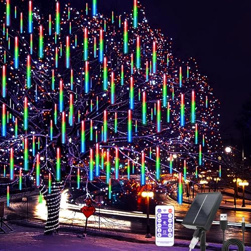 Hulaiyaa Fallende Regen Tropfen Solar Leuchten Dekorative Licht Schläuche 30 CM 10 Röhren, Solar Meteor Schauer Regen Lichter mit Fernbedienung, Weihnachts Beleuchtung für Halloween Hochzeit Garten Hulaiyaa Fallende Regen Tropfen Solar Leuchten Dekorative Licht Schläuche 30 CM 10 Röhren, Solar Meteor Schauer Regen Lichter mit Fernbedienung, Weihnachts Beleuchtung für Halloween Hochzeit Garten von Hulaiyaa