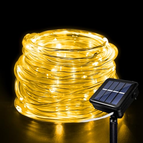 Hulaiyaa Outdoor Solar LED Lichtschlauch, Wasserdichte Solar Lichterschlauch 12M Solar Lichterschlauch Aussen 8 Modi 100 LED Lichtschlauch Außen für Hochzeit Weihnachten Party Dekorationen Hulaiyaa Outdoor Solar LED Lichtschlauch, Wasserdichte Solar Lichterschlauch 12M Solar Lichterschlauch Aussen 8 Modi 100 LED Lichtschlauch Außen für Hochzeit Weihnachten Party Dekorationen von Hulaiyaa