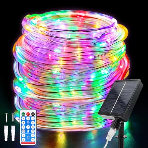 Hulaiyaa Outdoor Solar LED Lichtschlauch, Wasserdichte Solar Lichterschlauch 22M Solar Lichterschlauch Aussen Fernbedienung 8 Modi 200 LED Lichtschlauch Außen für Weihnachten Party Dekorationen Hulaiyaa Outdoor Solar LED Lichtschlauch, Wasserdichte Solar Lichterschlauch 22M Solar Lichterschlauch Aussen Fernbedienung 8 Modi 200 LED Lichtschlauch Außen für Weihnachten Party Dekorationen von Hulaiyaa