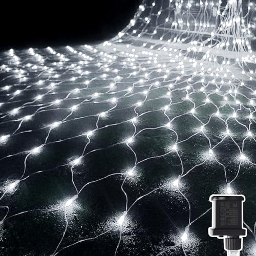 Hulaiyaa Wasserdichte Lichter Kette Netz 192 LEDs, 2 * 3M Lichterkette Netzlicht, 8 Modi Lichternetz Außen fur Weihnachts Büsche Garten, Lichterkette Außen Netz Baum Party Innenräume Dekorationen Hulaiyaa Wasserdichte Lichter Kette Netz 192 LEDs, 2 * 3M Lichterkette Netzlicht, 8 Modi Lichternetz Außen fur Weihnachts Büsche Garten, Lichterkette Außen Netz Baum Party Innenräume Dekorationen von Hulaiyaa