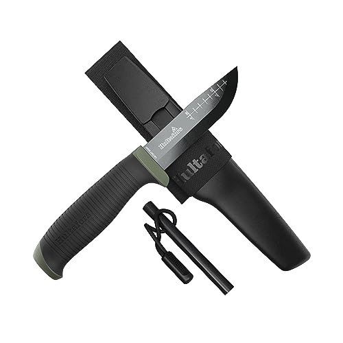 Hultafors Ok4 Bushcraft Messer & Feuerstahl Set I Survival Bundle für Outdoor I Mit Gürtelhalterung und Schlaufe I Ideal für Wildlife & Feuer entfachen I 380276… Hultafors Ok4 Bushcraft Messer & Feuerstahl Set I Survival Bundle für Outdoor I Mit Gürtelhalterung und Schlaufe I Ideal für Wildlife & Feuer entfachen I 380276… von Hultafors