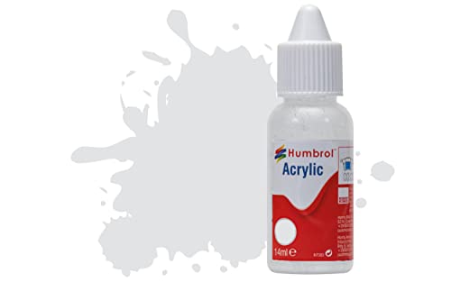 Acrylfarbe Nr. 196 Hellgrau Satin, Tropfflasche Acrylfarbe Nr. 196 Hellgrau Satin, Tropfflasche von Humbrol
