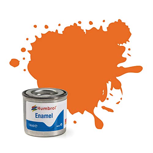 Humbrol, Emaille-Farbe, 14 ml, Nr. 18 (Orange glänzend) von Humbrol