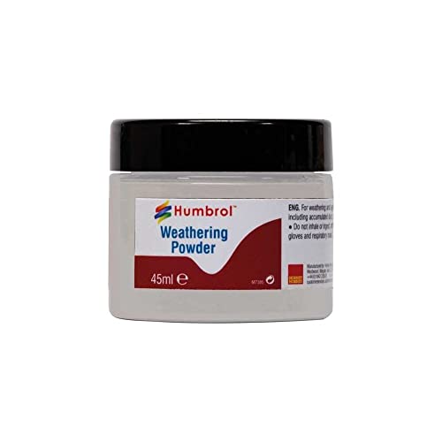 Humbrol AV0012 Verwitterungspulver, weiß, 45 ml von Humbrol