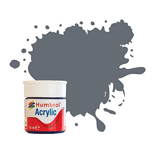 Humbrol Acrylfarbe, 14 ml, Nr. 123 Extra matt (Dark Sea Grey) von Humbrol