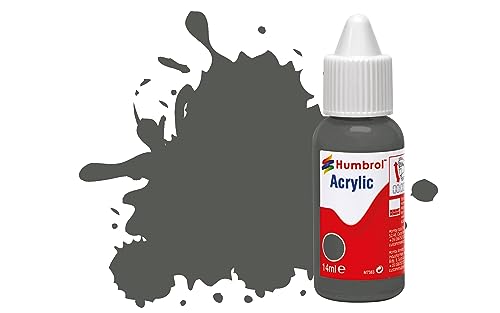 Humbrol Acrylfarbe, Nr. 27 Meeresgrau – Matt, 14 ml (1 Stück) von Humbrol