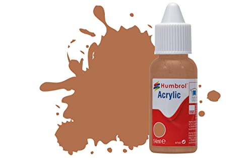 Humbrol Acrylfarbe Nr. 119 Light Earth Matt Tropfflasche, 14 ml von Humbrol