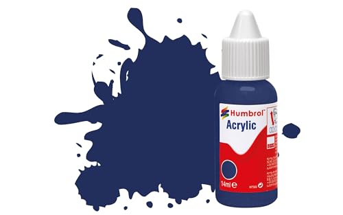 Humbrol DB0015 Acrylfarbe, Nr. 15 Mitternachtsblau – glänzend, 14 ml (Pack of 1) von Humbrol
