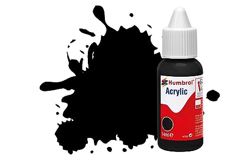 Humbrol DB0033 Acrylfarbe, Nr. 33 schwarz-matt, 14 ml (Pack of 1) von Humbrol