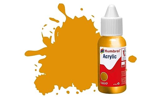 Humbrol DB0054 Acrylic Dropper Bottles Paint, No.54 Brass Metallic, 14 ml (Pack of 1) von Humbrol