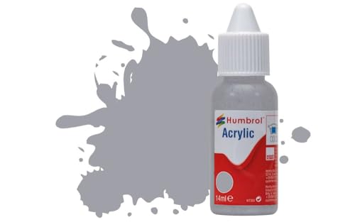 Humbrol Acrylfarbe Nr. 64 Hellgrau – Matt, 14 ml (1 Stück) von Humbrol