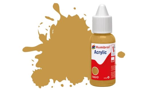 Humbrol DB0093 Acrylfarbe, Nr. 93 Desert Yellow-Matt, 14 ml (Pack of 1) von Humbrol