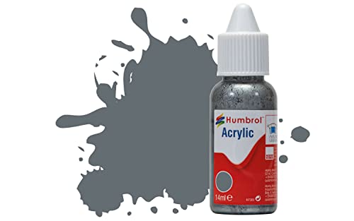 Humbrol DB0123 Acrylfarbe, Nr. 123 Extra Dark Sea Grey-Satin, 14 ml (Pack of 1) von Humbrol