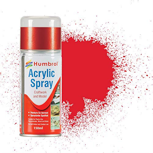 Humbrol Modellers Sprühfarbe AD6019 Nr. 19 Rot, 150 ml, Modellfarben für Kunststoffbausätze, schnell trocknende Modellierfarbe für Basteloberflächen einschließlich Kunststoff-, Stoff-, Glas-, Holz- Humbrol Modellers Sprühfarbe AD6019 Nr. 19 Rot, 150 ml, Modellfarben für Kunststoffbausätze, schnell trocknende Modellierfarbe für Basteloberflächen einschließlich Kunststoff-, Stoff-, Glas-, Holz- von Humbrol