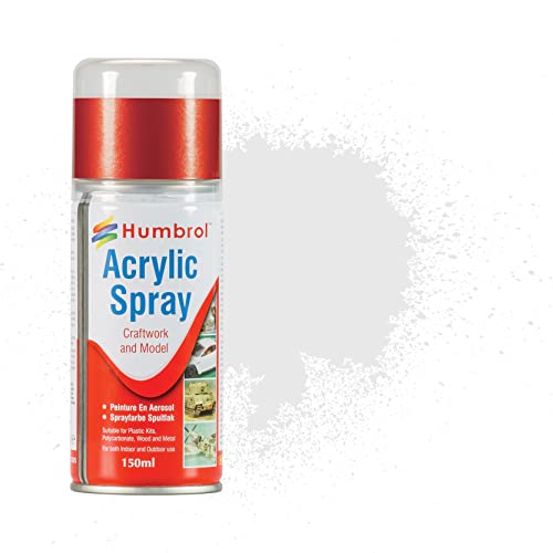 Humbrol Sprühfarbe Nr. 34, Acryl, 150 ml Farbe: Mattweiß von Humbrol