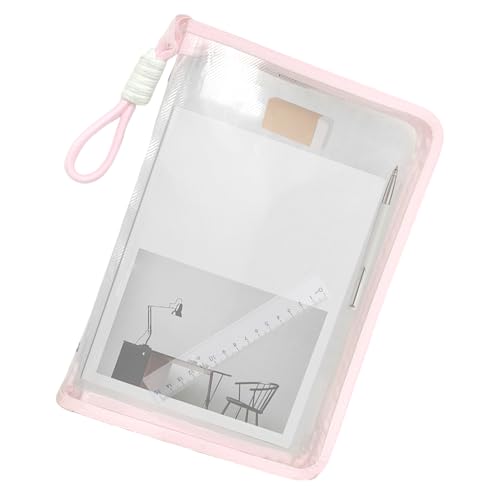 A4 Zip Folders, Wallets File, A4 File Bag, Transparent Thick Seal Bag Pouches with Zipper, Waterproof Organization, for Star Cards, Photo, Polaroid, Postcard, Pen, Tools von Humdcdy