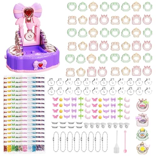 Humkopnl Charm-Bastelset, Rucksack-Ornament-Bastelset, Geldbörsen-Charm-Kunstzubehör für Jungen und Mädchen ab 4 Jahren, handgefertigtes Treibsand-Anhänger-Bastelset von Humkopnl