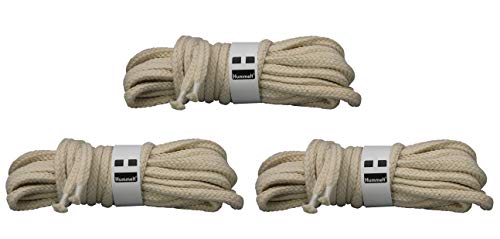 Hummelt® Bondageseil Baumwollseil Baumwollkordel (H) 3er-Set 8mm 5m natur (beige) mit Takling von Hummelt