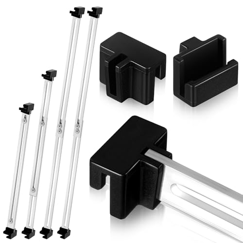 Humyoun 12-teiliges verstellbares Aktenschrank-Schienen-Set aus Metall, enthält 8 Hängeregistratur-Clips, 4 Hängeschienen, Schrank-Trennwände, Stangen für Büro, Schubladenhalter, Organizer (Silber, Humyoun 12-teiliges verstellbares Aktenschrank-Schienen-Set aus Metall, enthält 8 Hängeregistratur-Clips, 4 Hängeschienen, Schrank-Trennwände, Stangen für Büro, Schubladenhalter, Organizer (Silber, von Humyoun