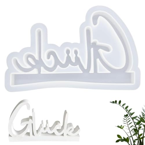 Silikonformen Gießformen, DIY Harz Gießform Kerzenhalter,3D Gießformen Silikon,Gipsformen zum Gießen,Vordpe Silikonformen Gießformen,DIY Silikon Gießform,Epoxidharz Formen（Gluck） von Hundredweat