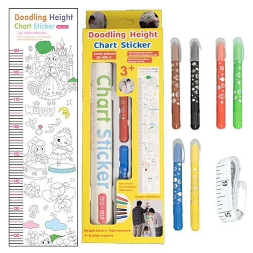 HunicandIU Größenmesslatte | Kritzel-Höhenaufkleber | Mehrfunktional Interaktiv Abwischbar Wand-Höhenmessaufkleber für Babyzimmer Kinderzimmer Schlafzimmer Klassenzimmer Spielzimmer HunicandIU Größenmesslatte | Kritzel-Höhenaufkleber | Mehrfunktional Interaktiv Abwischbar Wand-Höhenmessaufkleber für Babyzimmer Kinderzimmer Schlafzimmer Klassenzimmer Spielzimmer von HunicandIU