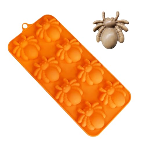 HunicandIU Halloween Resin Gießformen, Süßigkeiten Spinnen Kürbis Formen, Silikon Handwerk Form Einfache Entformung Für Schokolade Harz Kerzen Seife Cupcake Deko Fondant Bastelbedarf von HunicandIU