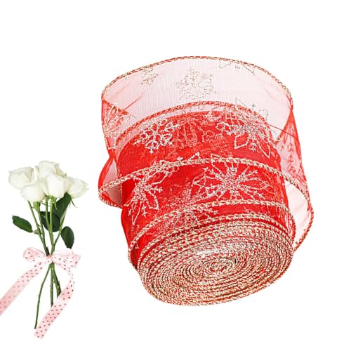 HunicandIU Weihnachts Geschenkband | Festband Für Weihnachtsfeier,Bastelband Für Schmuck Haaraccessoires Ohrblumen Deko HunicandIU Weihnachts Geschenkband | Festband Für Weihnachtsfeier,Bastelband Für Schmuck Haaraccessoires Ohrblumen Deko von HunicandIU