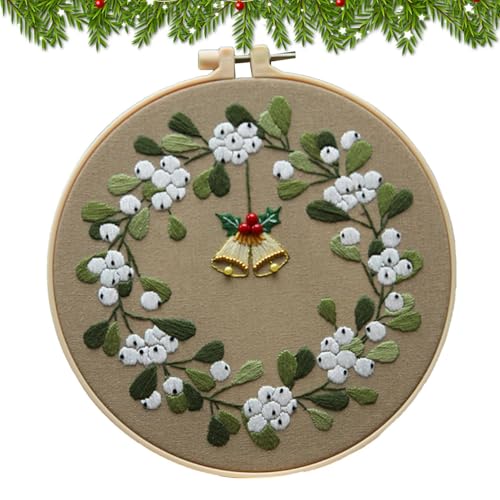 Weihnachts Embroidery Kit, Kreuzstich Set Stickbilder Erwachsene, Weihnachtsdeko Innen, Tragbare Stick Set Mit Weihnachtsmuster, Für Anfänger, Erwachsene Und Kinder Weihnachts Embroidery Kit, Kreuzstich Set Stickbilder Erwachsene, Weihnachtsdeko Innen, Tragbare Stick Set Mit Weihnachtsmuster, Für Anfänger, Erwachsene Und Kinder von HunicandIU