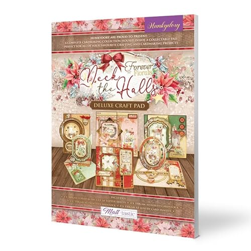 Hunkydory Crafts Deluxe Bastelblock – Forever Florals – Deck The Halls von Hunkydory