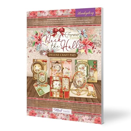 Hunkydory Crafts Deluxe Bastelblock – Forever Florals – Deck The Halls von Hunkydory