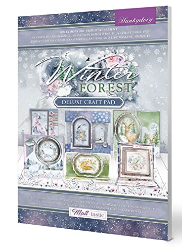 Hunkydory Crafts A4 Deluxe Bastelblock – Winterwald von Hunkydory Crafts