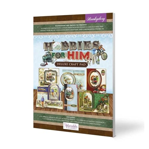 Hunkydory Crafts Deluxe Bastelblock – Hobbys für Ihn von Hunkydory