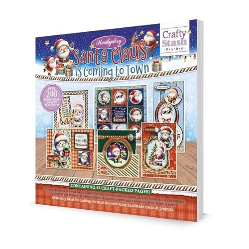 Hunkydory Crafty Aufbewahrungsblöcke, Motiv: Weihnachtsmann kommt in die Stadt, STASHPAD106 Hunkydory Crafty Aufbewahrungsblöcke, Motiv: Weihnachtsmann kommt in die Stadt, STASHPAD106 von Hunkydory