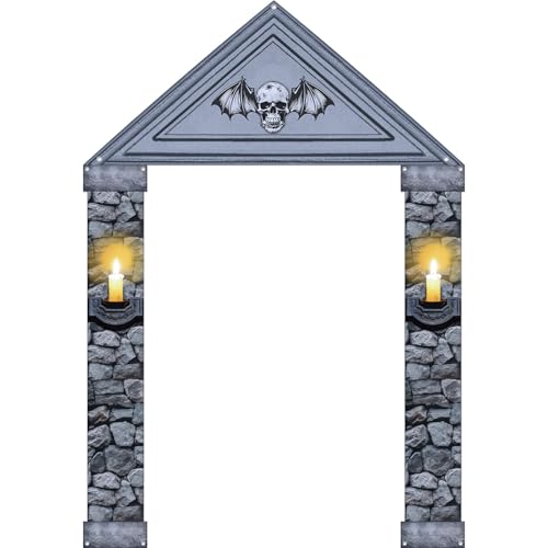 HunnmingRe Halloween-Dekorationen, Türbanner, 260 x 180 cm, Halloween-Gruseliges Schild für drinnen und draußen, wiederverwendbar, Veranda-Schild mit Klebeband für Klassenzimmer, Büro, Party, Fenster HunnmingRe Halloween-Dekorationen, Türbanner, 260 x 180 cm, Halloween-Gruseliges Schild für drinnen und draußen, wiederverwendbar, Veranda-Schild mit Klebeband für Klassenzimmer, Büro, Party, Fenster von HunnmingRe