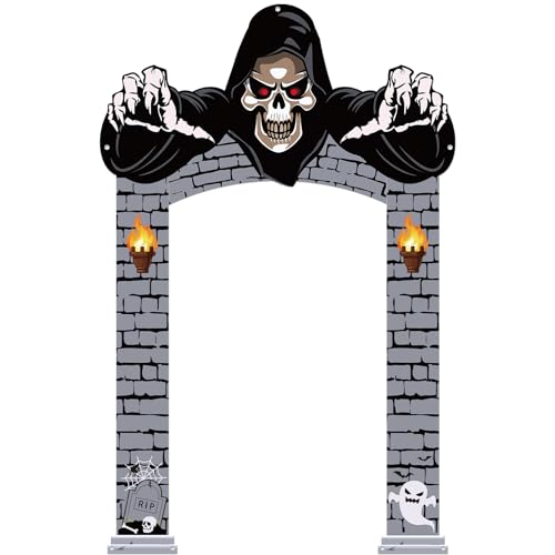 HunnmingRe Halloween-Dekorationen, Türbanner, 260 x 180 cm, Halloween-Gruseliges Schild für drinnen und draußen, wiederverwendbar, für Klassenzimmer, Büro, Party, Fenster, Wand, 3 Stück HunnmingRe Halloween-Dekorationen, Türbanner, 260 x 180 cm, Halloween-Gruseliges Schild für drinnen und draußen, wiederverwendbar, für Klassenzimmer, Büro, Party, Fenster, Wand, 3 Stück von HunnmingRe