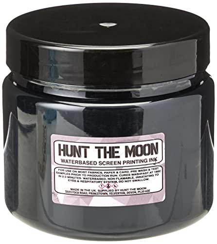 Hunt The Moon Siebdrucktinte auf Wasserbasis, Tiefschwarz, 1000 ml von Hunt The Moon