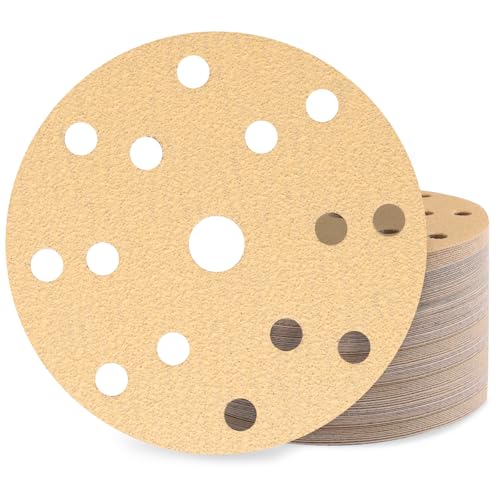 Huopueit 60 Stück Schleifpapier 150mm Klett Körnung 60 15 Loch Schleifscheiben Set für Rund Exzenterschleifer Huopueit 60 Stück Schleifpapier 150mm Klett Körnung 60 15 Loch Schleifscheiben Set für Rund Exzenterschleifer von Huopueit