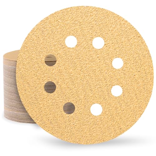 Huopueit 80 Stück Schleifpapier 125 mm Klett 60 Körnung Schleifscheiben für Rund Exzenterschleifer 8 Loch Schleifblätter für Holz Metall und Farbe Huopueit 80 Stück Schleifpapier 125 mm Klett 60 Körnung Schleifscheiben für Rund Exzenterschleifer 8 Loch Schleifblätter für Holz Metall und Farbe von Huopueit