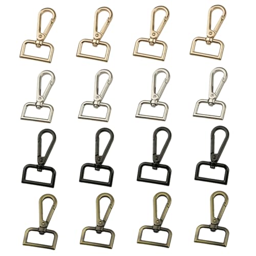16pcs Schwenkverschlüsse, Zinklegierung 4 Farben D Ring 1 Zoll Hummerkrallenverschluss für Riemen, Lanyard, Push -Gate -Haken 16pcs Schwenkverschlüsse, Zinklegierung 4 Farben D Ring 1 Zoll Hummerkrallenverschluss für Riemen, Lanyard, Push -Gate -Haken von Huraoerrrr