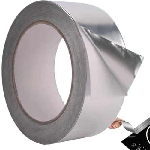 Huraoerrrr 2x164ft Aluminiumfolie Klebeband - Wärmefestes Metall -Isolierband für Luftkanäle Rohrdichtung HVAC -Systeme von Huraoerrrr