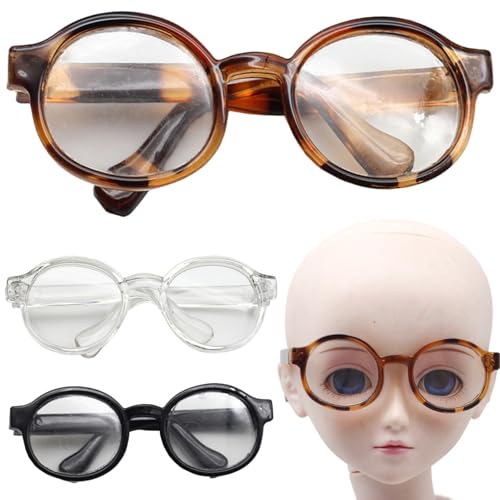 Huraoerrrr 3pcs Mini -Brille für Puppen Klassische stilvolle runde Rahmen Spielzeug Sonnenbrille DIY Decorative Crafts Cosplay Photo Requisiten Huraoerrrr 3pcs Mini -Brille für Puppen Klassische stilvolle runde Rahmen Spielzeug Sonnenbrille DIY Decorative Crafts Cosplay Photo Requisiten von Huraoerrrr