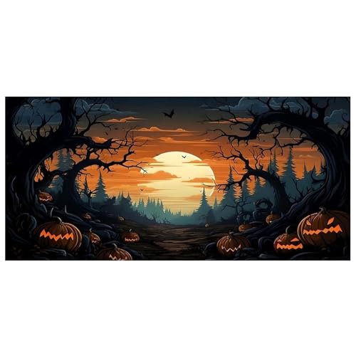 Huraoerrrr 8x7ft Halloween Garagentorabdeckung, Fledermaus -Kürbis -Dekor mit Seil für die Haus im Freien im Freien Huraoerrrr 8x7ft Halloween Garagentorabdeckung, Fledermaus -Kürbis -Dekor mit Seil für die Haus im Freien im Freien von Huraoerrrr