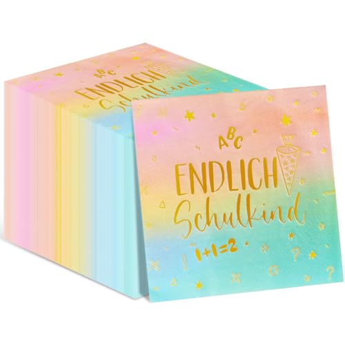 40 Stück Servietten Einschulung Einschulung Deko Mädchen Junge, Schulkind Servietten Schulanfang Tischdeko Papierservietten Schulanfang Deko 40 Stück Servietten Einschulung Einschulung Deko Mädchen Junge, Schulkind Servietten Schulanfang Tischdeko Papierservietten Schulanfang Deko von HusDow