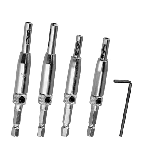 4 Stück Zentrierbohrer, Scharnierbohrer, Zentrierbohrer Set, Zentrierbohrer Holz, Scharnierbohrer Set, Scharnierbohrer Selbstzentrierend 4 Stück Zentrierbohrer, Scharnierbohrer, Zentrierbohrer Set, Zentrierbohrer Holz, Scharnierbohrer Set, Scharnierbohrer Selbstzentrierend von Husalsea