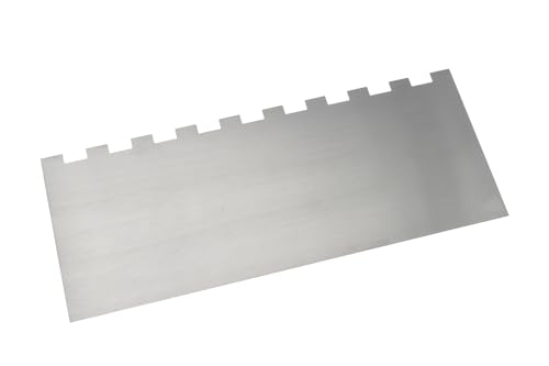 Hustar Kuchenschaber, Glätter, 25,4 cm, Edelstahl, Metall, Zuckerguss-Glätter für hohe Kuchendekoration, #2, gestreifte Kantenschichtung Hustar Kuchenschaber, Glätter, 25,4 cm, Edelstahl, Metall, Zuckerguss-Glätter für hohe Kuchendekoration, #2, gestreifte Kantenschichtung von Hustar