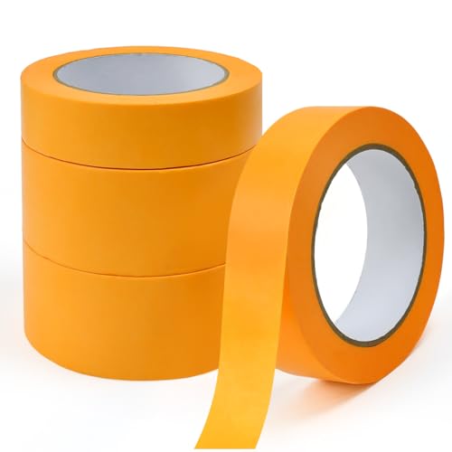 Huucozn 4 Rollen Malerkrepp Abroller Kreppband Goldband 30mm x50m/50mmx50m Masking Tape Malerband Selbstklebend Abklebeband Maler Klebeband Malerarbeiten Klebeband Hitzebeständig Painters Tape Huucozn 4 Rollen Malerkrepp Abroller Kreppband Goldband 30mm x50m/50mmx50m Masking Tape Malerband Selbstklebend Abklebeband Maler Klebeband Malerarbeiten Klebeband Hitzebeständig Painters Tape von Huucozn